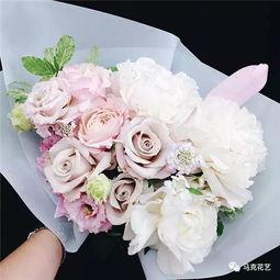 网红七夕包装花束图,浪漫花语，甜蜜心意